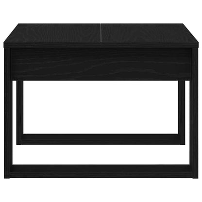 vidaXL Coffee Table Black Oak 50 x 50 x 35 cm Engineered Wood