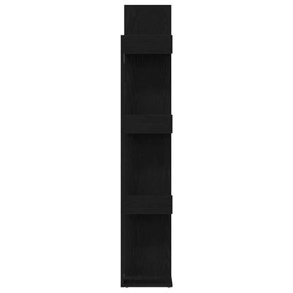 vidaXL Bookcase 8-Tier 48 x 25.5 x 140 cm Engineered Wood Black Oak