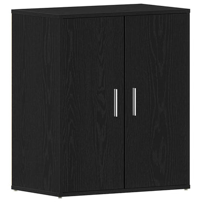 vidaXL Shoe Cabinet 60 x 35 x 70 cm Engineered Wood Black Oak