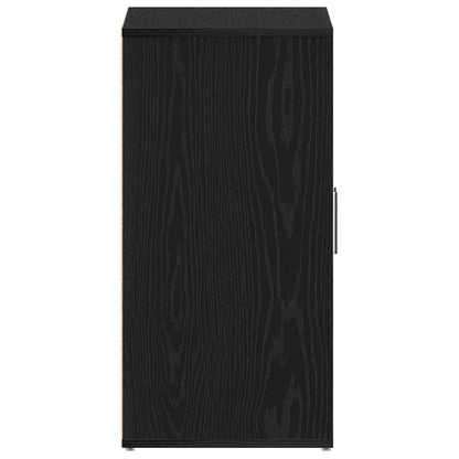 vidaXL Shoe Cabinet 60 x 35 x 70 cm Engineered Wood Black Oak