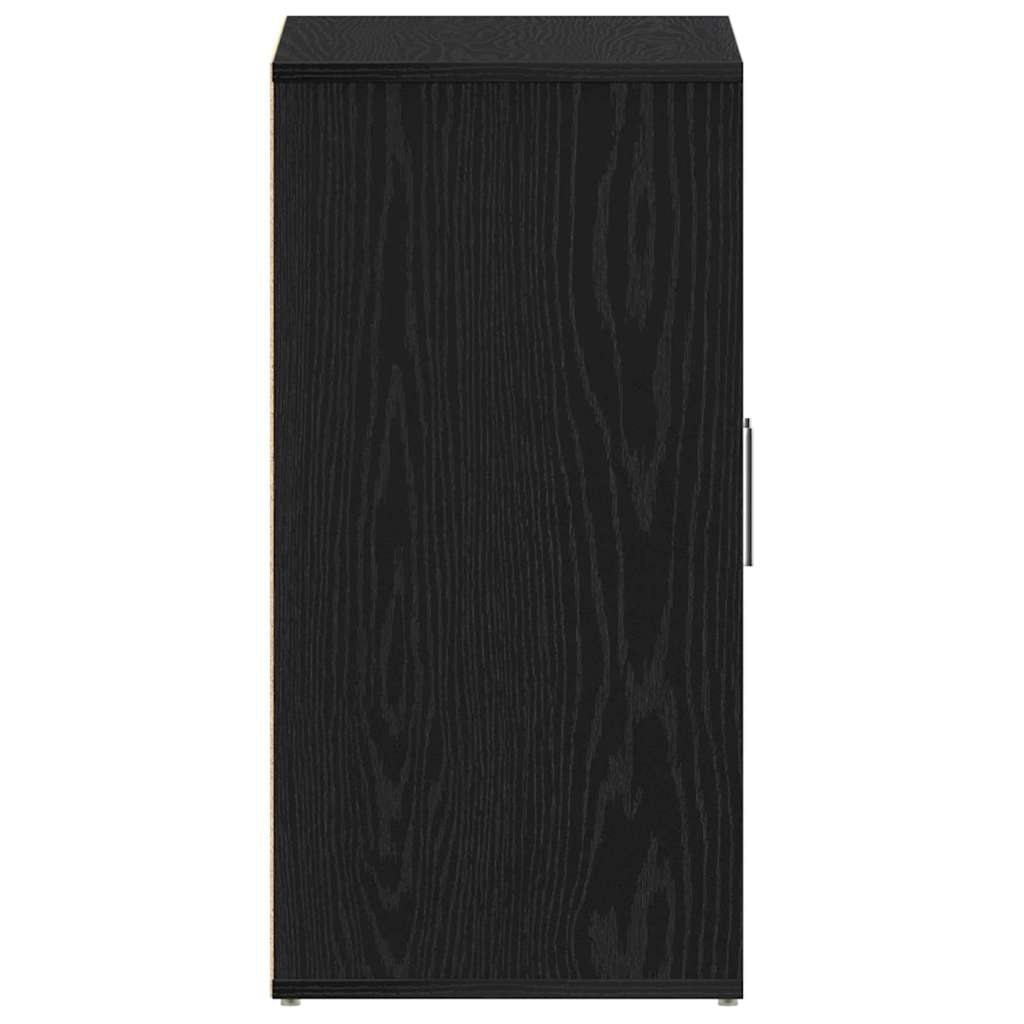 vidaXL Shoe Cabinet 60 x 35 x 70 cm Engineered Wood Black Oak