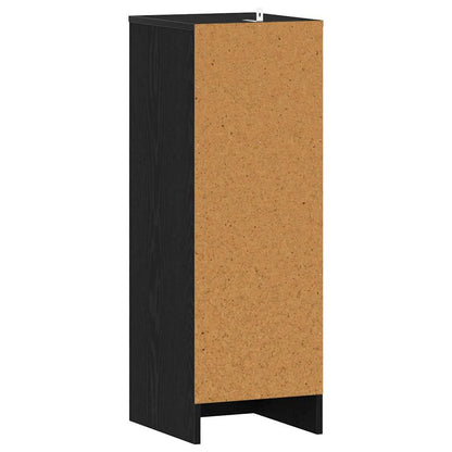 vidaXL Shoe Cabinet 32 x 35 x 92 cm Engineered Wood Black Oak