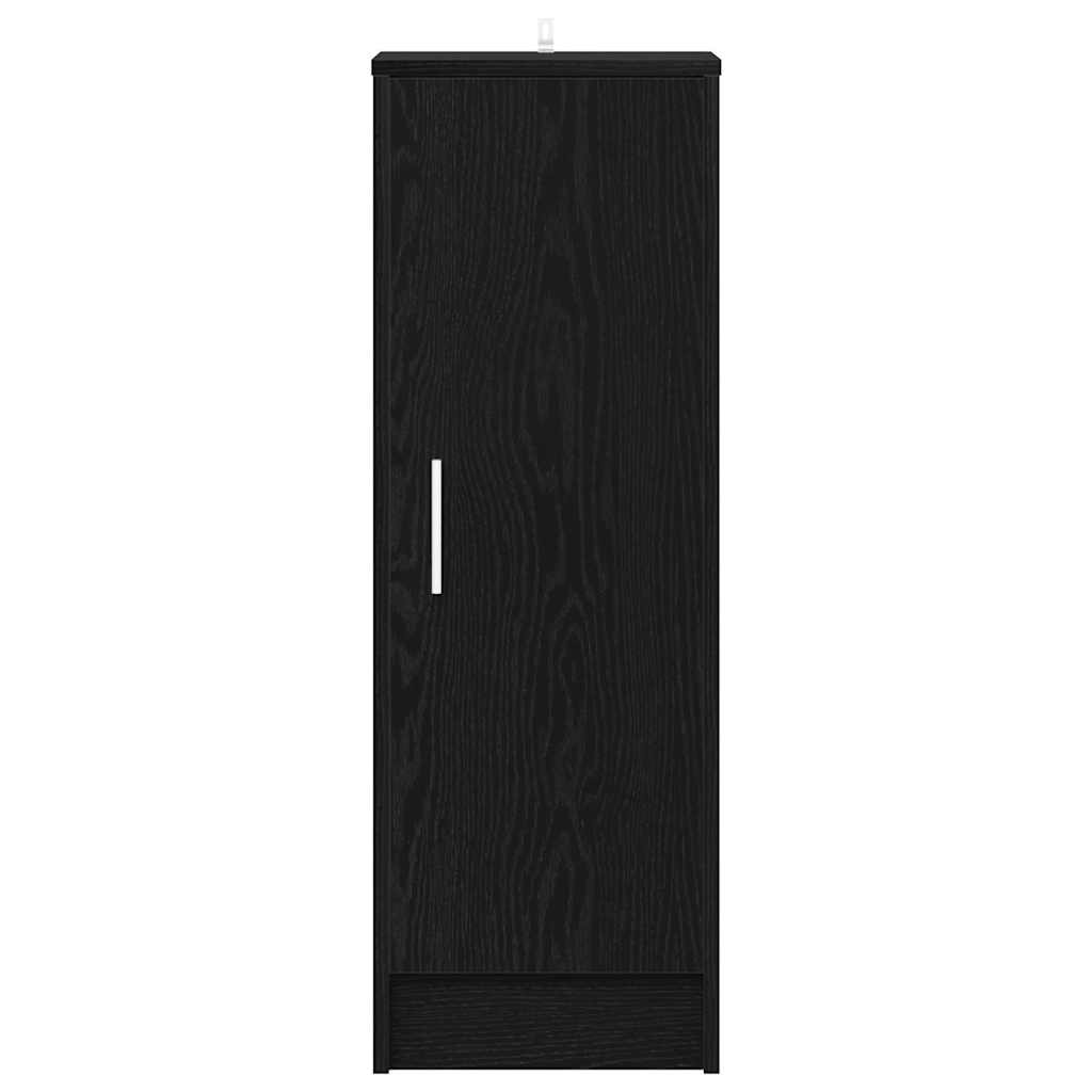 vidaXL Shoe Cabinet 32 x 35 x 92 cm Engineered Wood Black Oak
