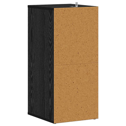 vidaXL Shoe Cabinet 32 x 35 x 70 cm Engineered Wood Black Oak
