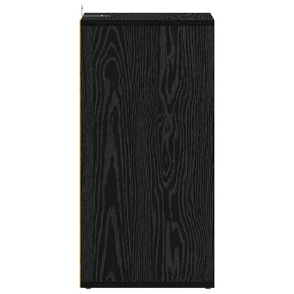 vidaXL Shoe Cabinet 32 x 35 x 70 cm Engineered Wood Black Oak
