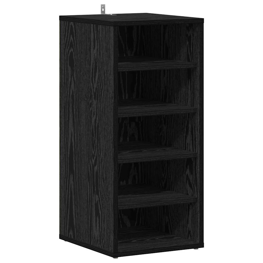 vidaXL Shoe Cabinet 2 pcs 32 x 35 x 70 cm Engineered Wood Black Oak