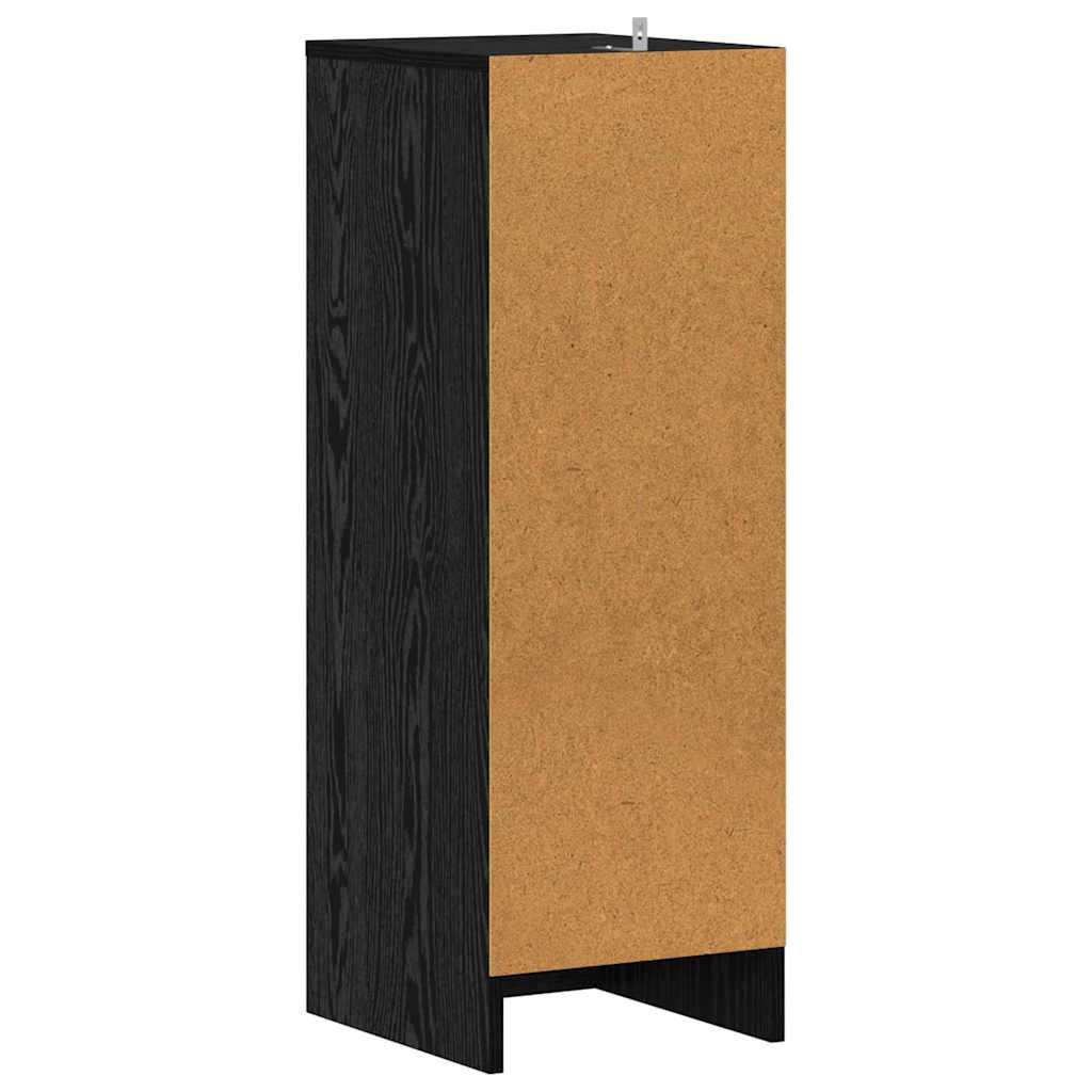 vidaXL Shoe Cabinet 32 x 35 x 90 cm Engineered Wood Black Oak