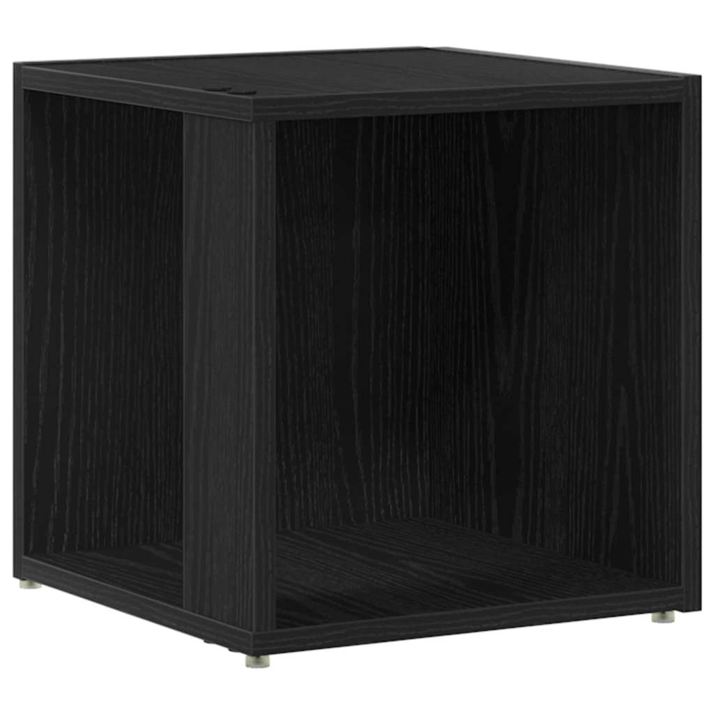 vidaXL Corner Shelves 33 x 33 x 34.5 cm Engineered Wood Black Oak