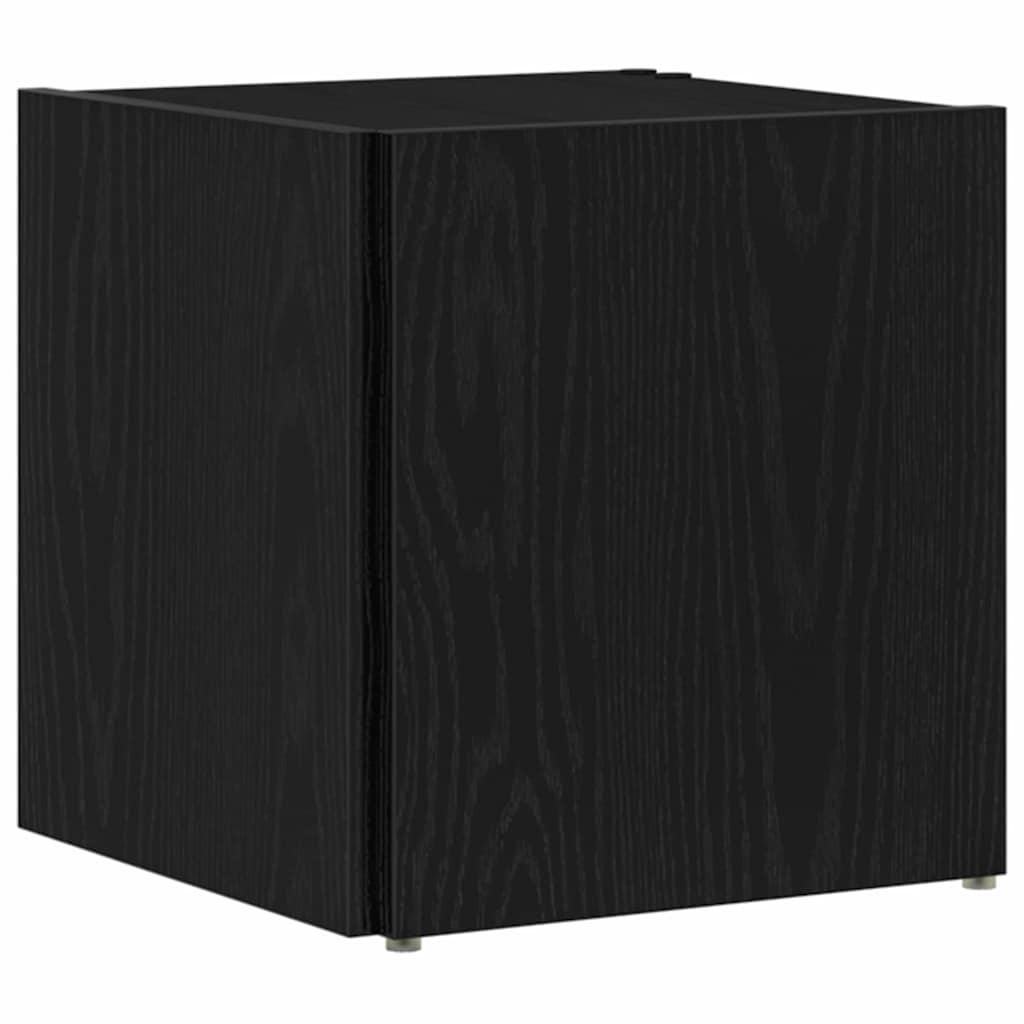 vidaXL Corner Shelves 33 x 33 x 34.5 cm Engineered Wood Black Oak