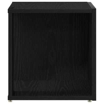 vidaXL Corner Shelves 33 x 33 x 34.5 cm Engineered Wood Black Oak