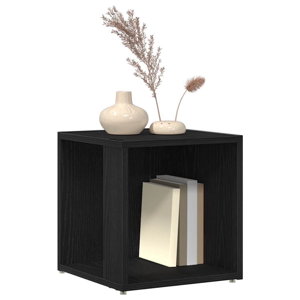 vidaXL Corner Shelves 33 x 33 x 34.5 cm Engineered Wood Black Oak