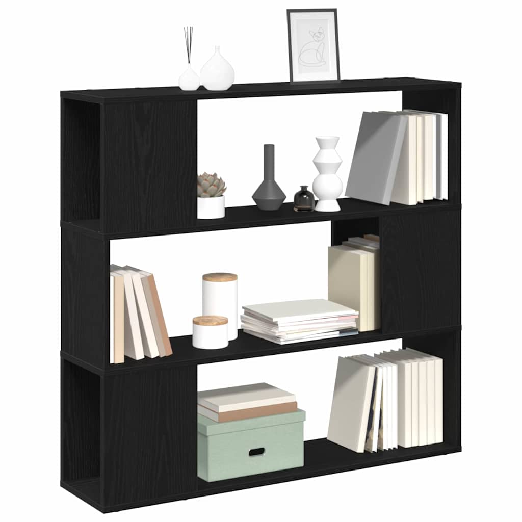 vidaXL TV Cabinet Set Black Oak 100 x 24 x 94 cm Engineered Wood