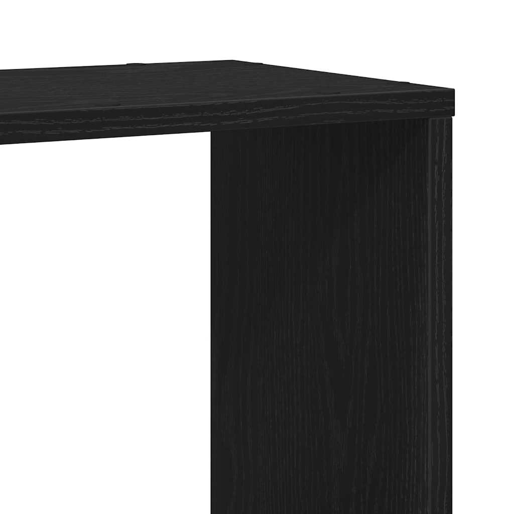 vidaXL TV Cabinet Set Black Oak 100 x 24 x 124.5 cm Engineered Wood