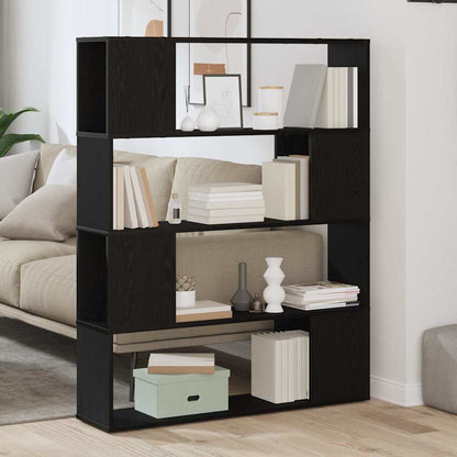vidaXL TV Cabinet Set Black Oak 100 x 24 x 124.5 cm Engineered Wood