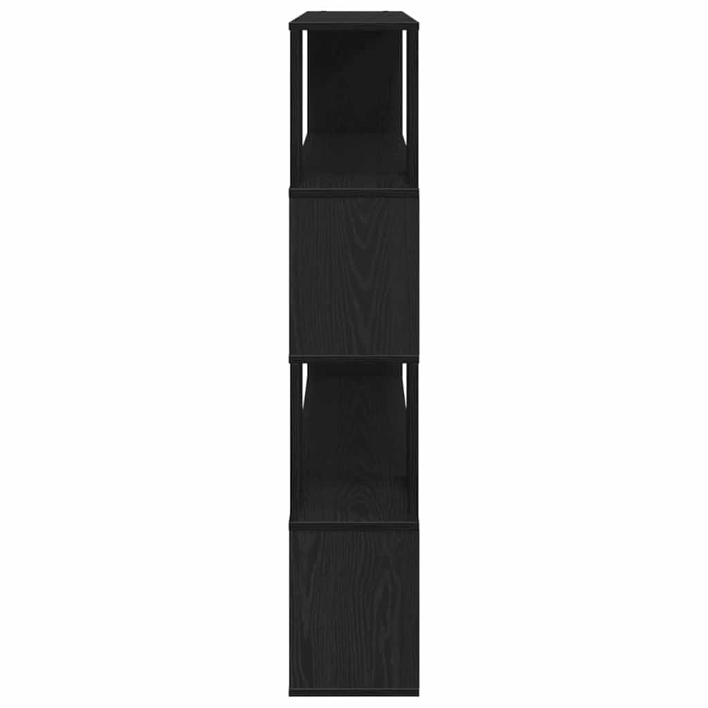 vidaXL TV Cabinet Set Black Oak 100 x 24 x 124.5 cm Engineered Wood