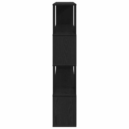 vidaXL TV Cabinet Set Black Oak 100 x 24 x 124.5 cm Engineered Wood