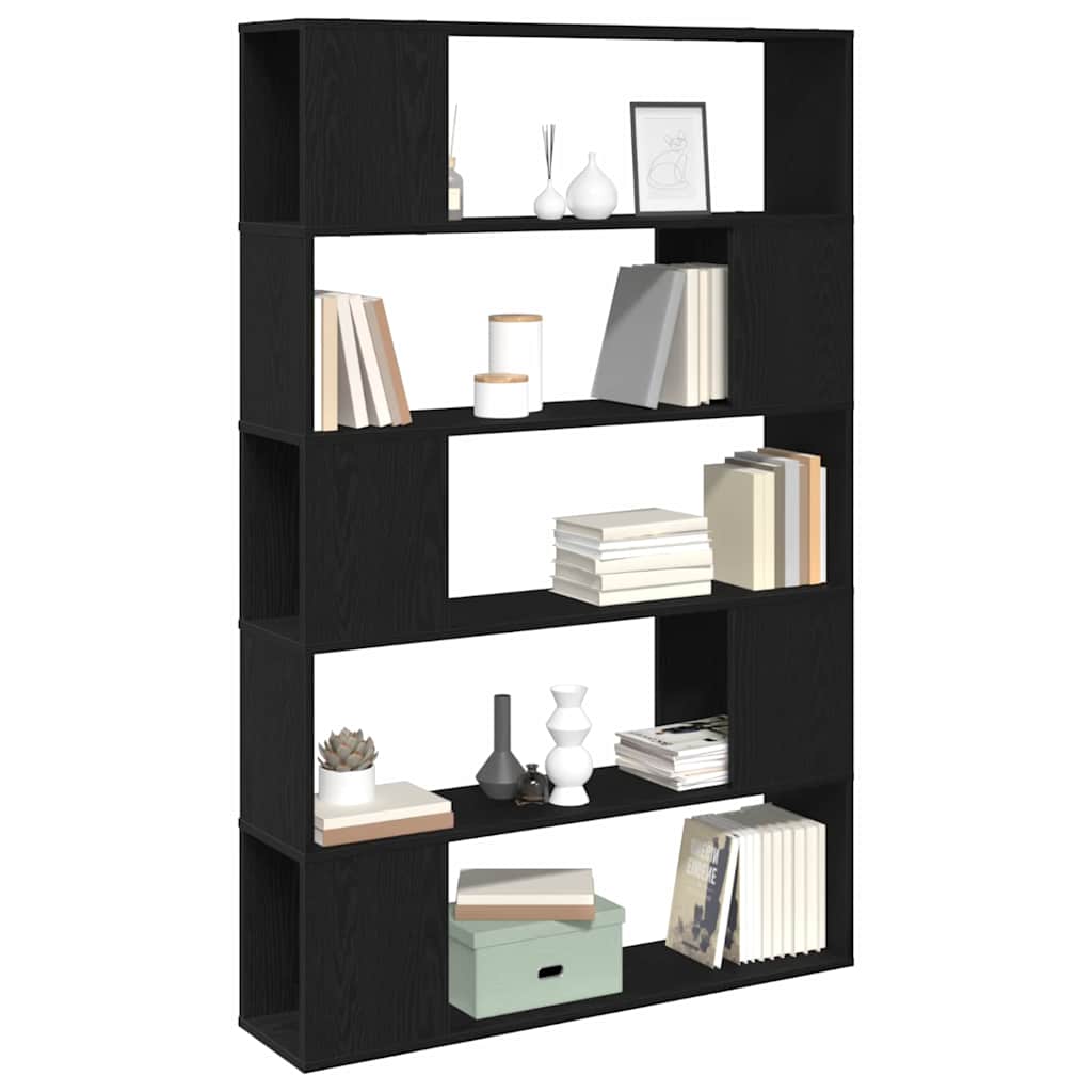 vidaXL TV Cabinet Set Black Oak 100 x 24 x 155 cm Engineered Wood