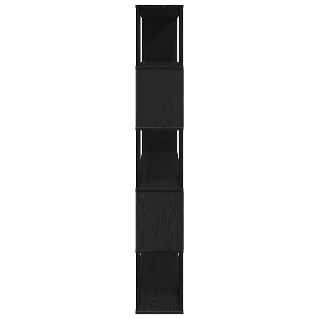 vidaXL TV Cabinet Set Black Oak 100 x 24 x 155 cm Engineered Wood