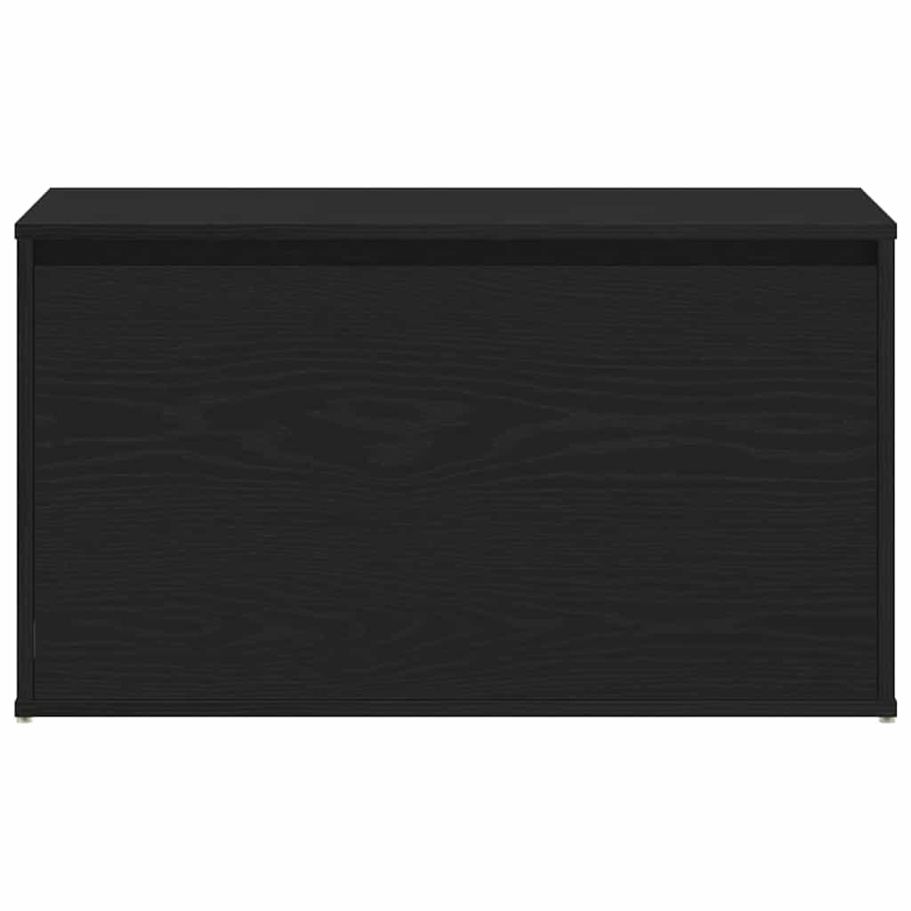vidaXL Hall Bench Black Oak 80 x 40 x 45 cm Engineered Wood