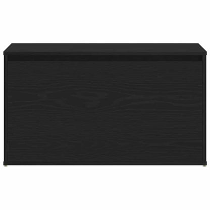 vidaXL Hall Bench Black Oak 80 x 40 x 45 cm Engineered Wood