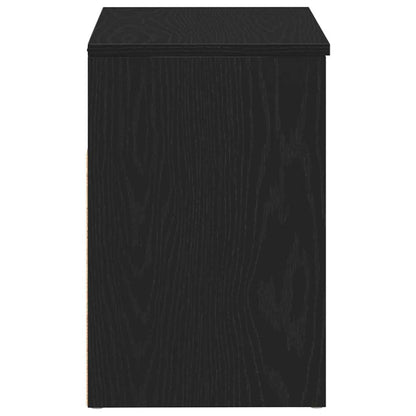 vidaXL Shoe Bench 60 x 30 x 45 cm Engineered Wood Black Oak