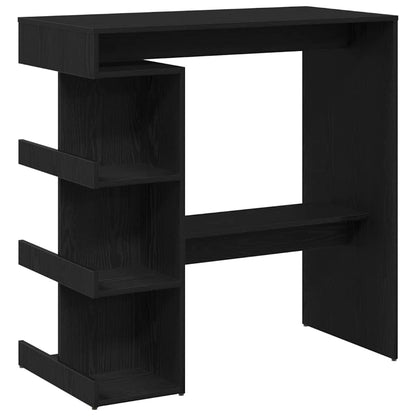 vidaXL Bar Table 100 x 48 x 101.5 cm Engineered Wood Black Oak