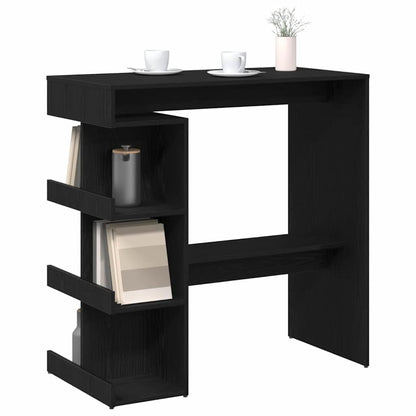 vidaXL Bar Table 100 x 48 x 101.5 cm Engineered Wood Black Oak