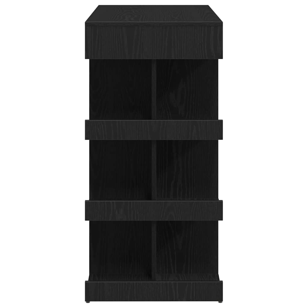 vidaXL Bar Table 100 x 48 x 101.5 cm Engineered Wood Black Oak