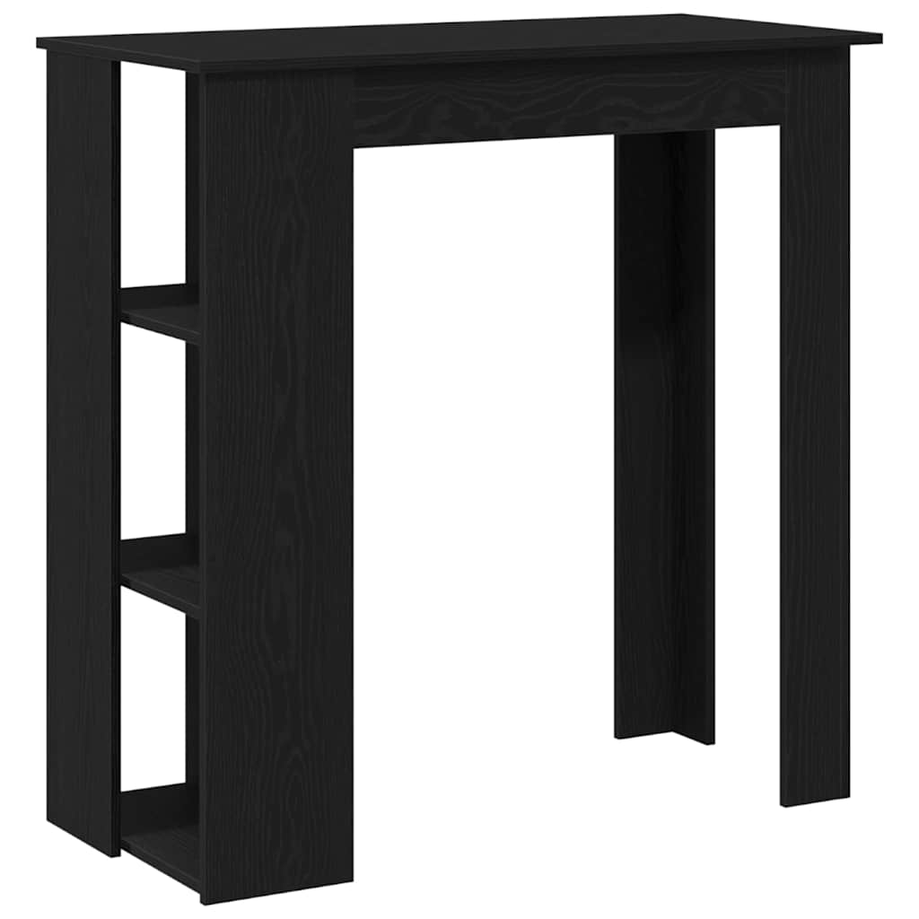 vidaXL Bar Table 102 x 50 x 103.5 cm Engineered Wood Black Oak