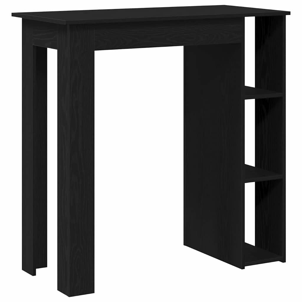 vidaXL Bar Table 102 x 50 x 103.5 cm Engineered Wood Black Oak