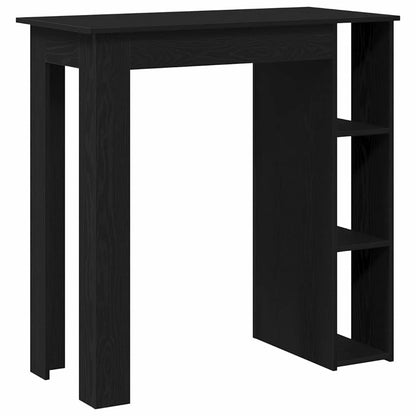 vidaXL Bar Table 102 x 50 x 103.5 cm Engineered Wood Black Oak