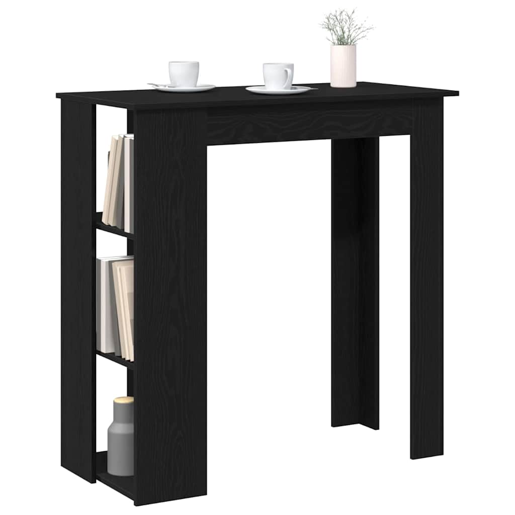 vidaXL Bar Table 102 x 50 x 103.5 cm Engineered Wood Black Oak
