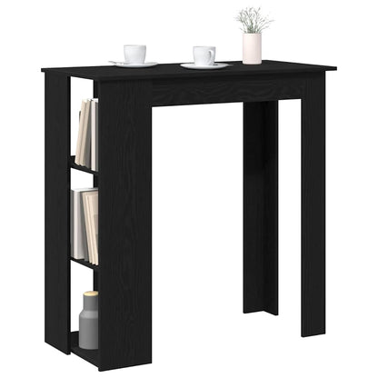 vidaXL Bar Table 102 x 50 x 103.5 cm Engineered Wood Black Oak
