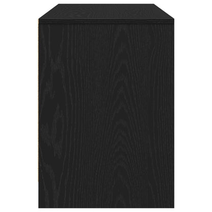 vidaXL TV Cabinet Black Oak 102 x 37.5 x 52.5 cm Engineered Wood