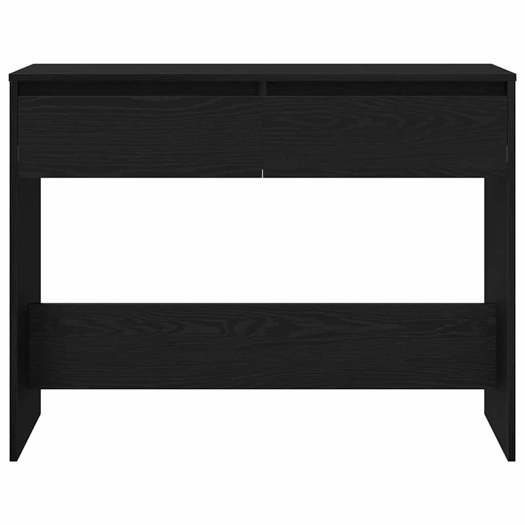 vidaXL Console Table Black Oak 100 x 35 x 76.5 cm Engineered Wood