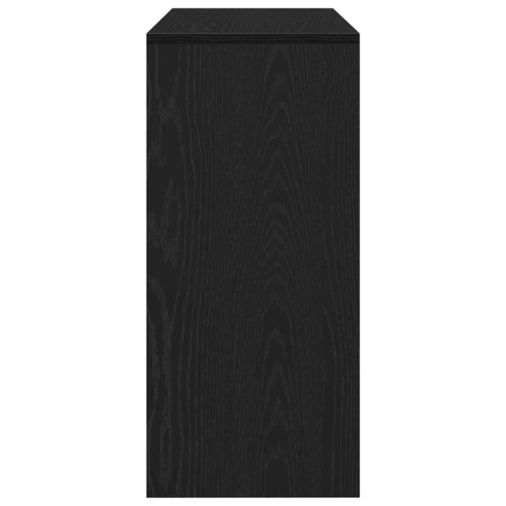 vidaXL Console Table Black Oak 100 x 35 x 76.5 cm Engineered Wood