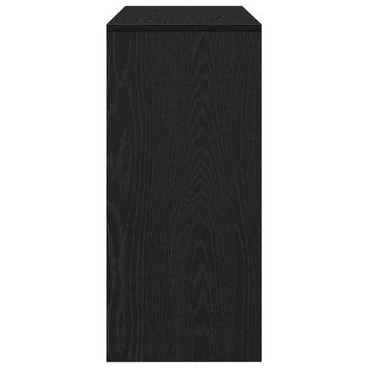 vidaXL Console Table Black Oak 100 x 35 x 76.5 cm Engineered Wood