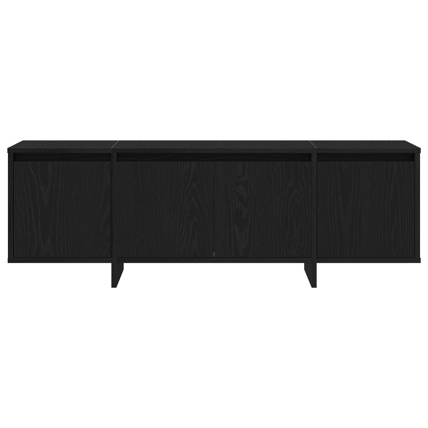 vidaXL TV Cabinet Black Oak 120 x 30 x 40.5 cm Engineered Wood