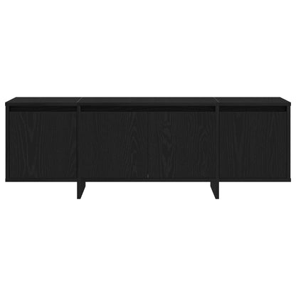 vidaXL TV Cabinet Black Oak 120 x 30 x 40.5 cm Engineered Wood