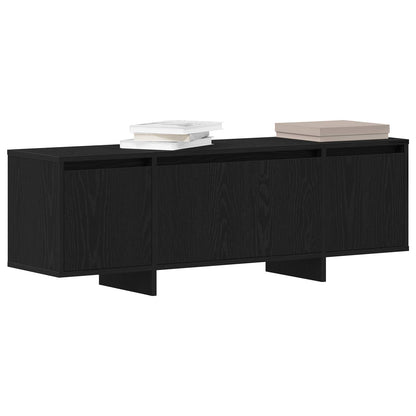 vidaXL TV Cabinet Black Oak 120 x 30 x 40.5 cm Engineered Wood