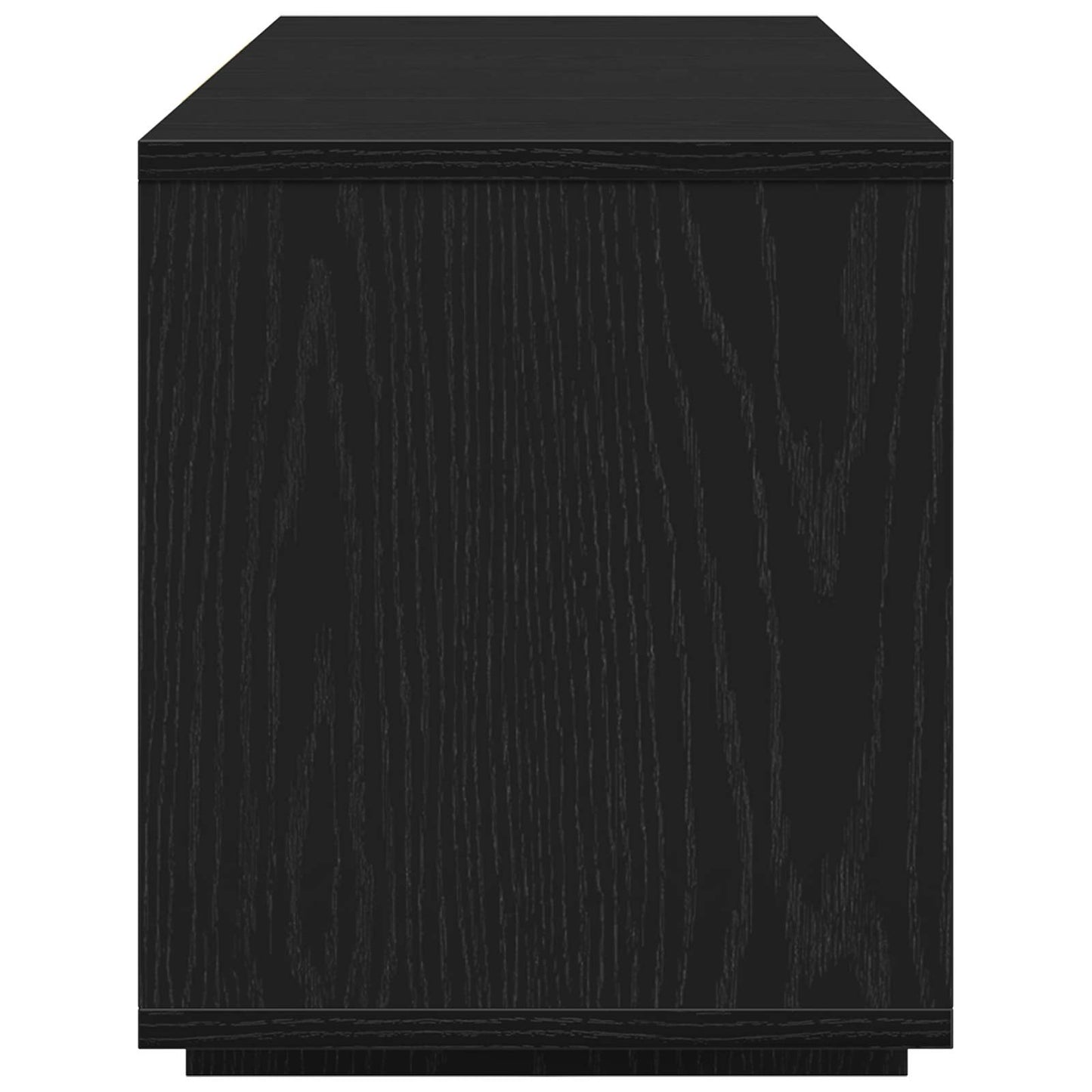 vidaXL TV Cabinet 130 x 35 x 50 cm Black Oak Engineered Wood