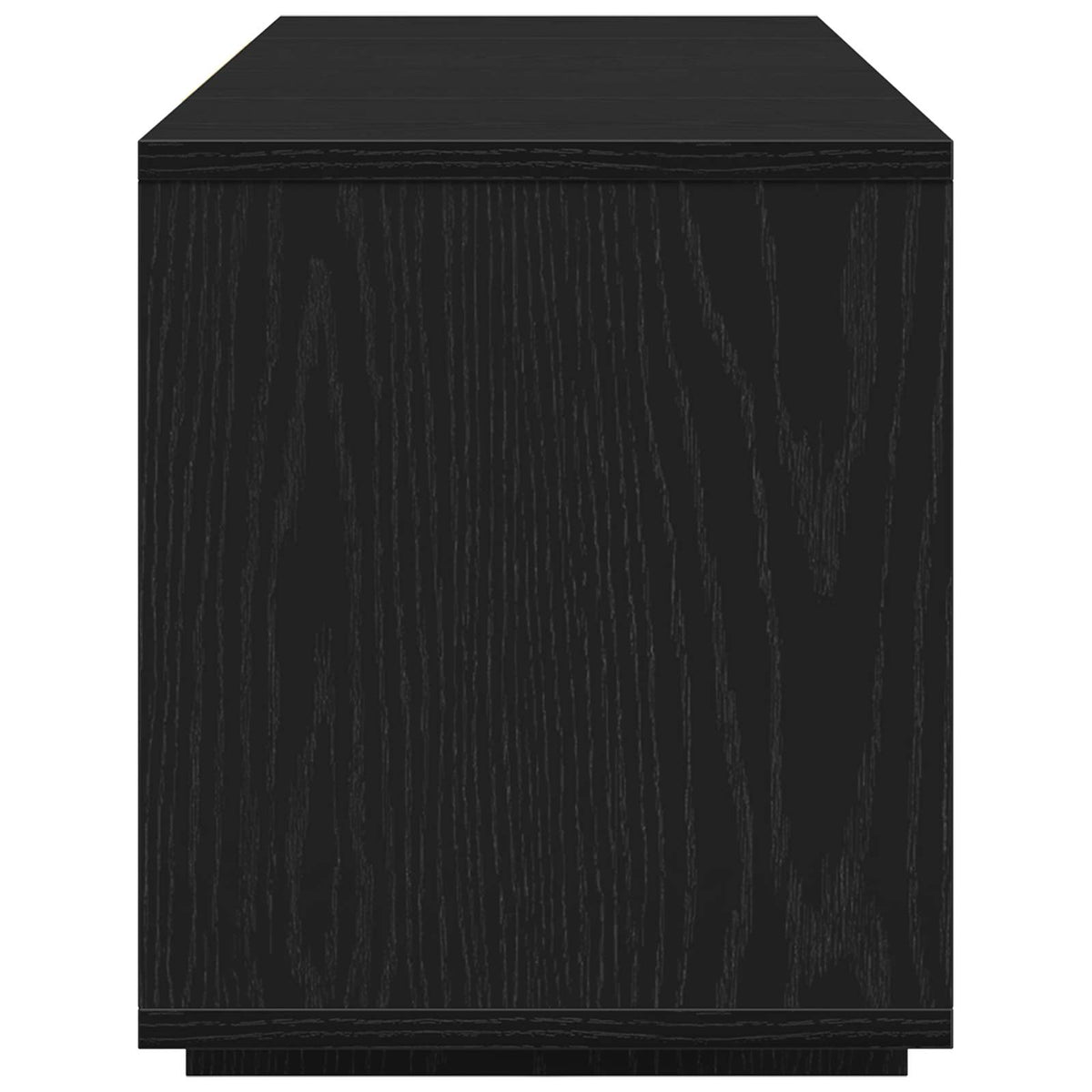 vidaXL TV Cabinet 130 x 35 x 50 cm Black Oak Engineered Wood