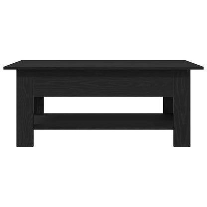 vidaXL Coffee Table Black Oak 102 x 55 x 42 cm Engineered Wood