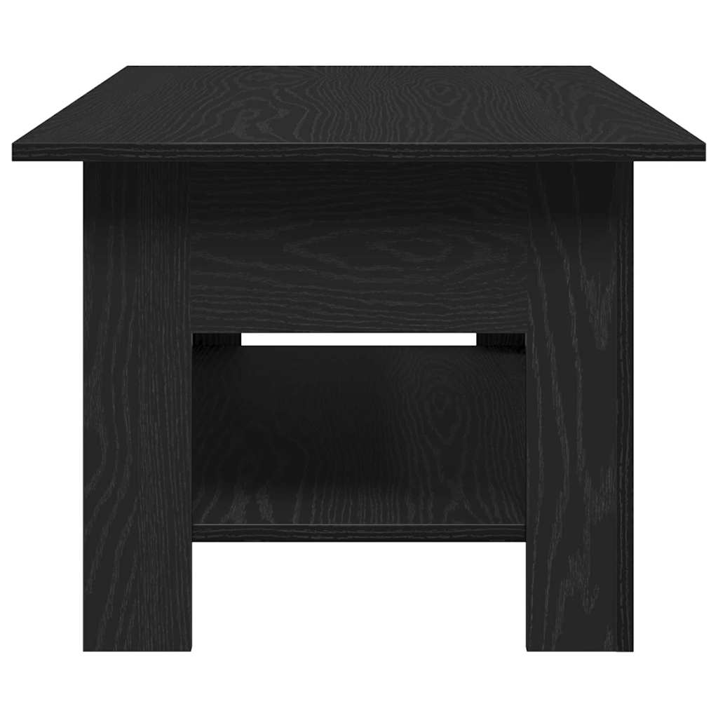 vidaXL Coffee Table Black Oak 102 x 55 x 42 cm Engineered Wood
