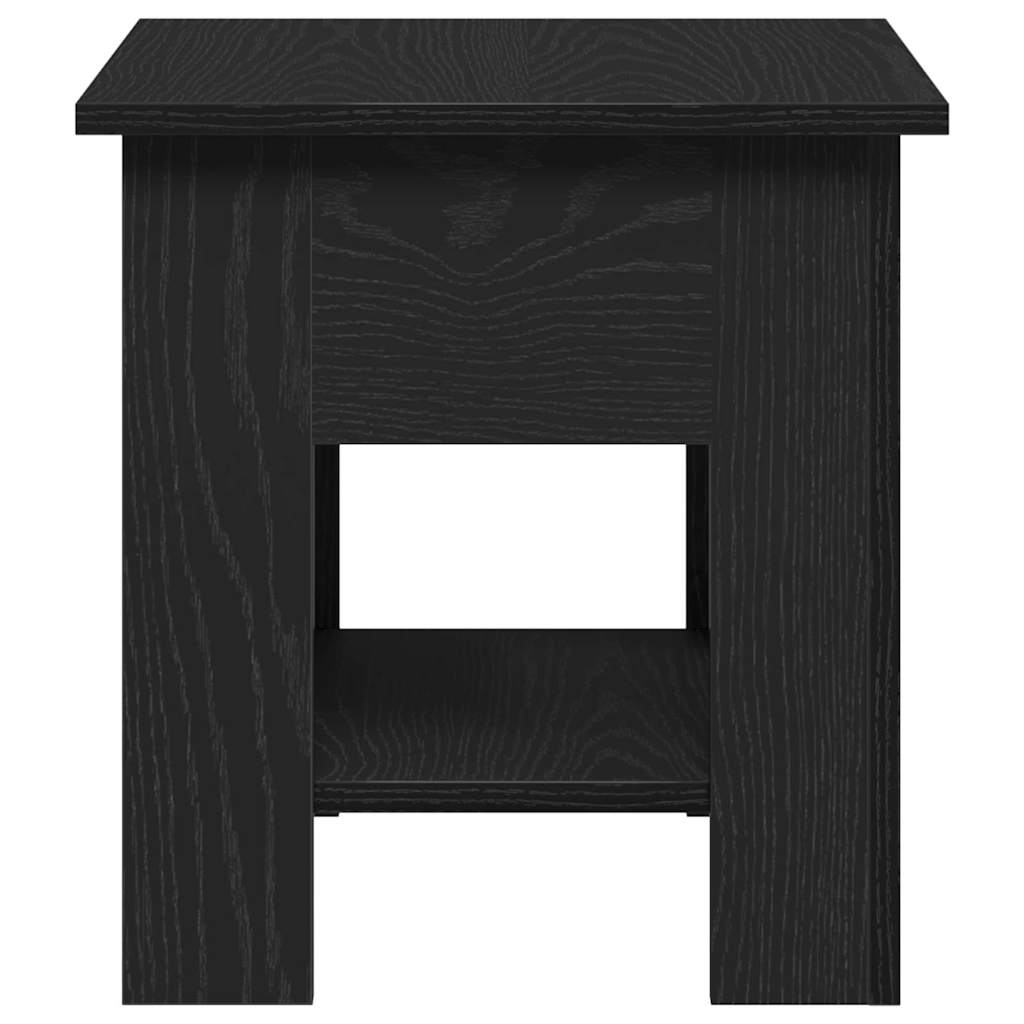 vidaXL Coffee Table Black Oak 40 x 40 x 42 cm Engineered Wood
