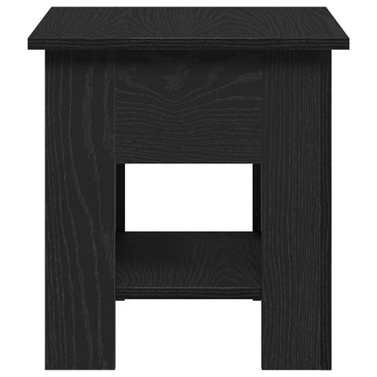 vidaXL Coffee Table Black Oak 40 x 40 x 42 cm Engineered Wood