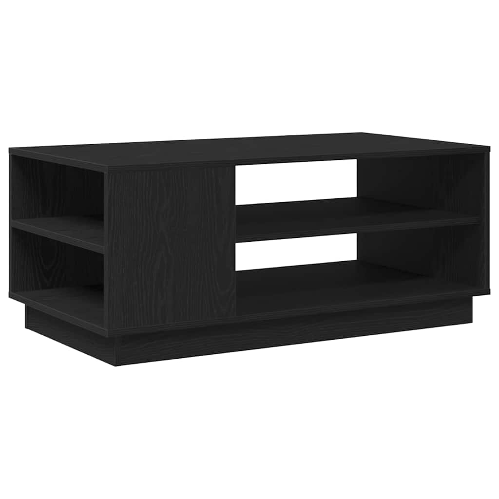 vidaXL Coffee Table Black Oak 102 x 55 x 43 cm Engineered Wood