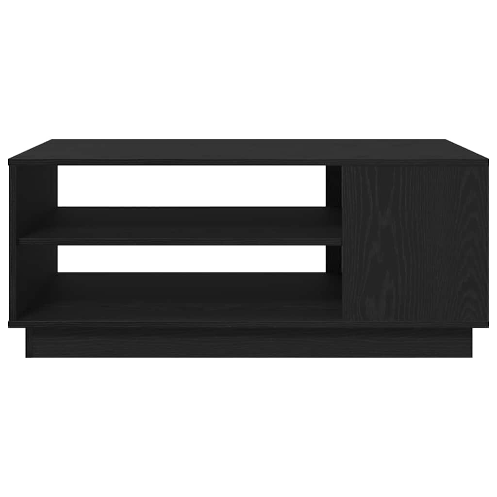 vidaXL Coffee Table Black Oak 102 x 55 x 43 cm Engineered Wood