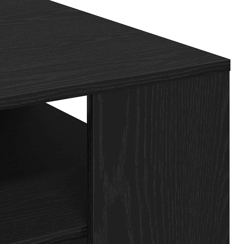 vidaXL Coffee Table Black Oak 55 x 55 x 42 cm Engineered Wood
