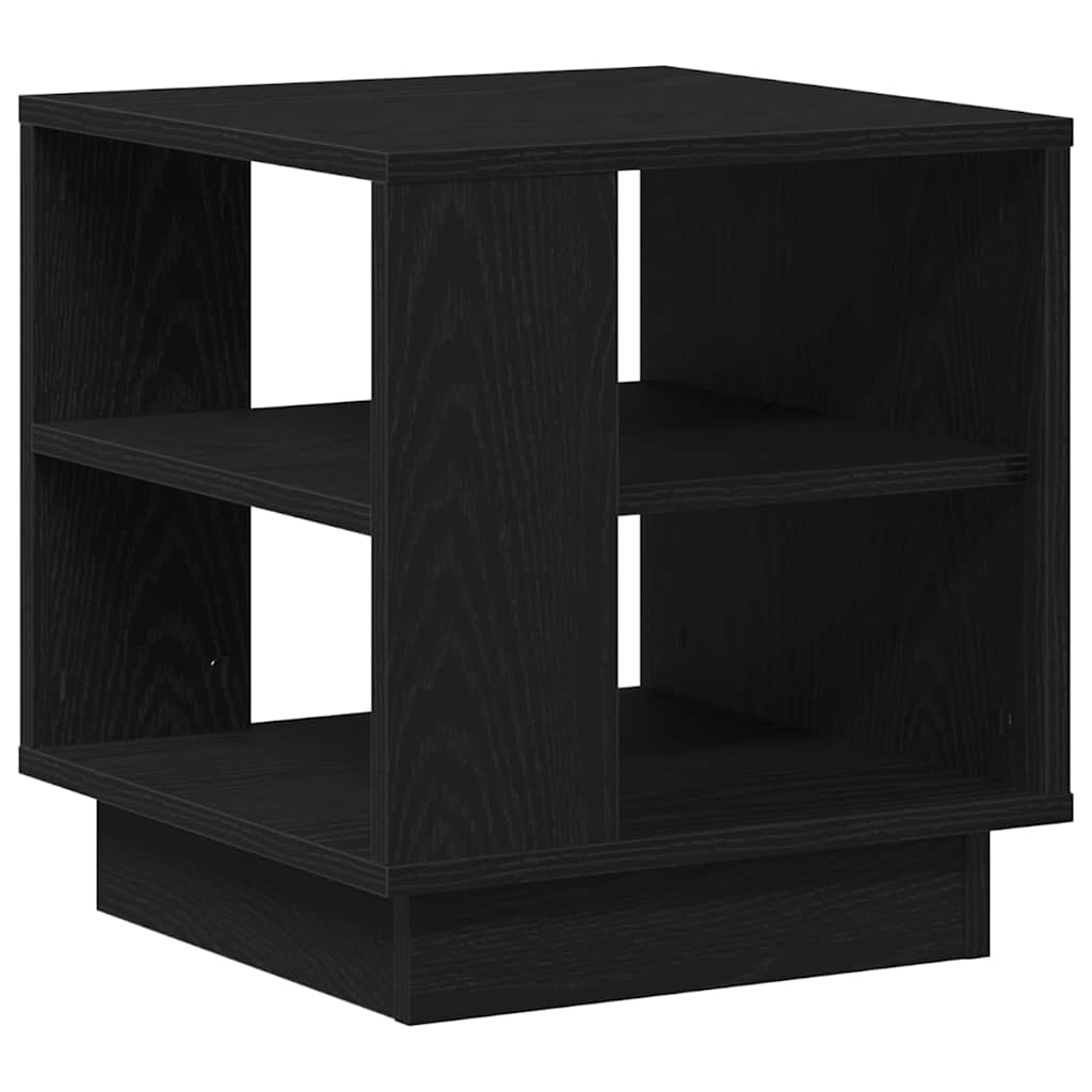 vidaXL Coffee Table Black Oak 40 x 40 x 43 cm Engineered Wood